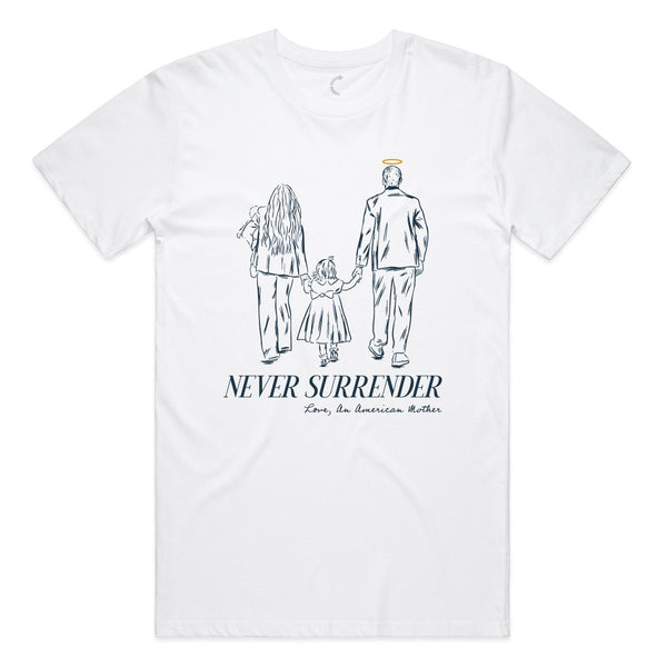 NEVER SURRENDER FAMILY TRIBUTE TEE - Official TPUSA Merch