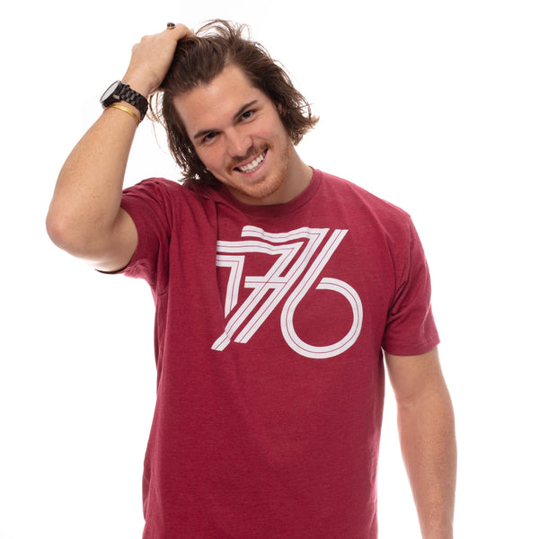 1776 T-Shirt | Cardinal Red - Official TPUSA Merch