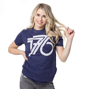 1776 T-Shirt | Heather Storm Blue - Official TPUSA Merch