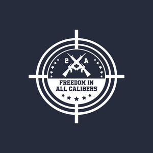 2A Freedom Scope Long Sleeve T-Shirt | Navy - Official TPUSA Merch