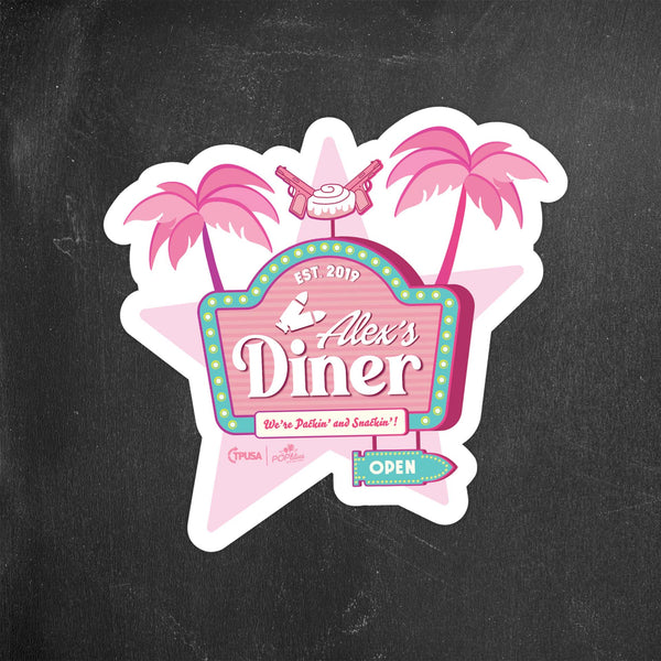 Alex's Diner Poplitics Sticker - Official TPUSA Merch