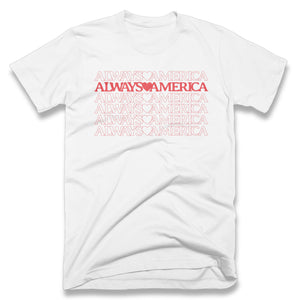 Always America T-Shirt | White - Official TPUSA Merch