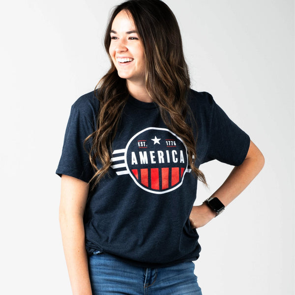 America, Est. 1776 T-Shirt | Midnight Navy - Official TPUSA Merch