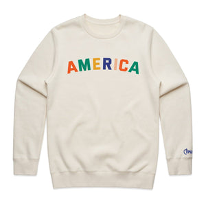 AMERICA Rainbow Crewneck Sweatshirt - Official TPUSA Merch