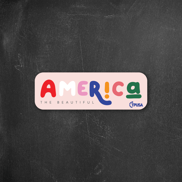 America the Beautiful Sticker - Official TPUSA Merch