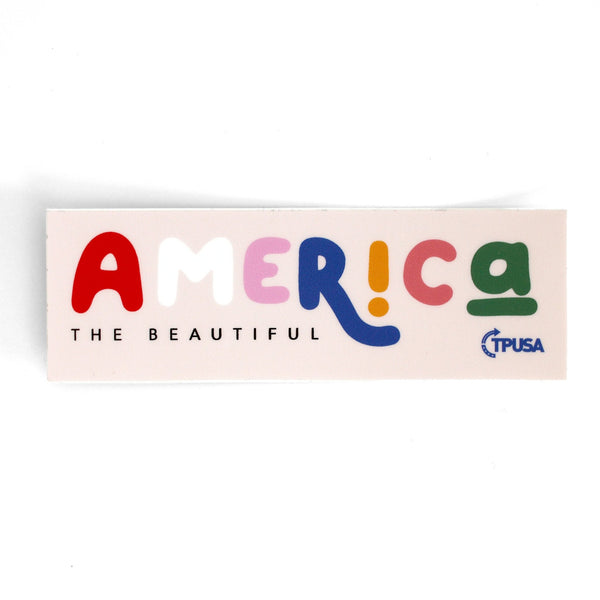 America the Beautiful Sticker - Official TPUSA Merch