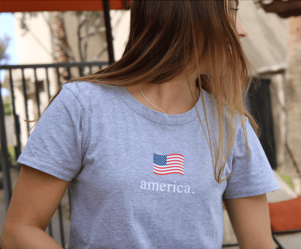 American Flag T-Shirt Dress - Official TPUSA Merch