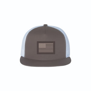 American Flag Trucker Hat | Brown - Official TPUSA Merch