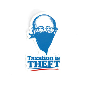 Bernie Taxation Is Theft Sticker - Official TPUSA Merch