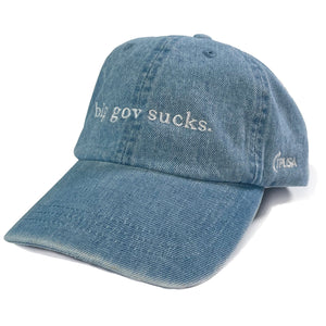 Big Gov Sucks Hat | Denim - Official TPUSA Merch