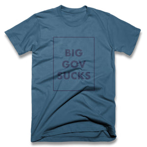 Big Gov Sucks T-Shirt | Oxford Blue - Official TPUSA Merch