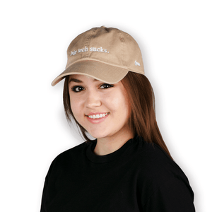 Big Tech Sucks Hat | Tan - Official TPUSA Merch