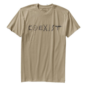 Coexist 2nd Amendment T-Shirt | Sand - Official TPUSA Merch