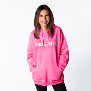 Cuteservative Poplitics Hooded Sweatshirt | Hot Pink - Official TPUSA Merch