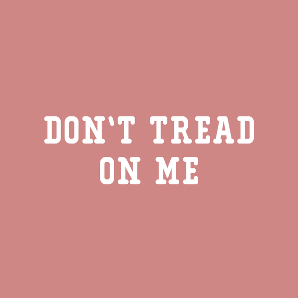 Don't Tread on Me Crop Tee | Mauve - Official TPUSA Merch