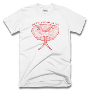 Don't Tread on Me Snake T Shirt | White - Official TPUSA Merch