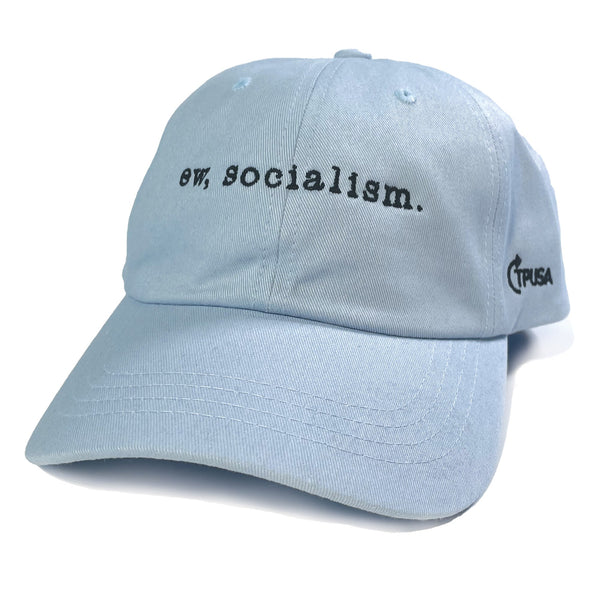 Ew, Socialism Hat | Light Blue - Official TPUSA Merch
