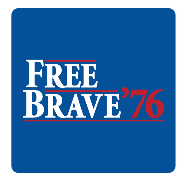 Free & Brave '76 Hat | Royal Blue - Official TPUSA Merch