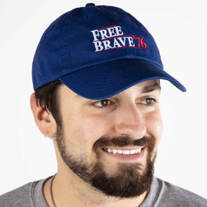 Free & Brave '76 Hat | Royal Blue - Official TPUSA Merch
