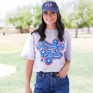 Free & Brave Mineral Wash T-Shirt - Official TPUSA Merch