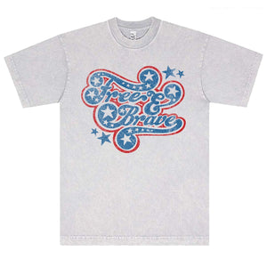Free & Brave Mineral Wash T-Shirt - Official TPUSA Merch