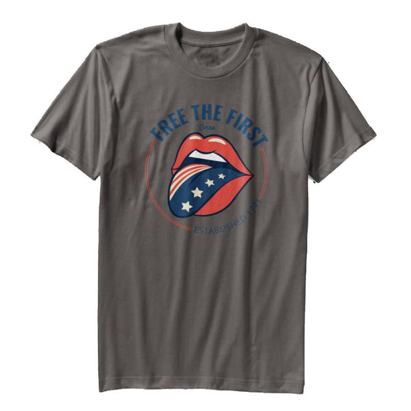 Free the First T-Shirt | Stone Grey - Official TPUSA Merch