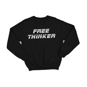 Free Thinker Crewneck Sweatshirt | Black - Official TPUSA Merch