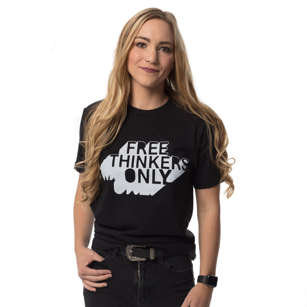 Free Thinkers Only T-Shirt | Black - Official TPUSA Merch