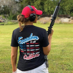 Freedom in All Calibers T-Shirt | Black - Official TPUSA Merch