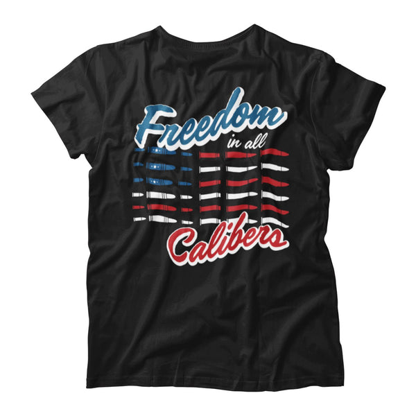 Freedom in All Calibers T-Shirt | Black - Official TPUSA Merch