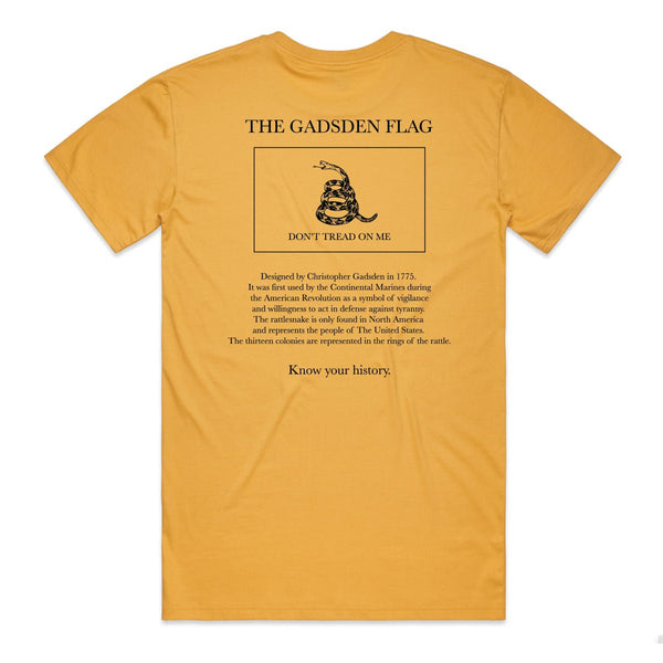 Gadsden Flag T Shirt | Black - Official TPUSA Merch