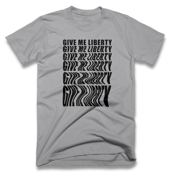 Give me Liberty Warped T-Shirt - Official TPUSA Merch