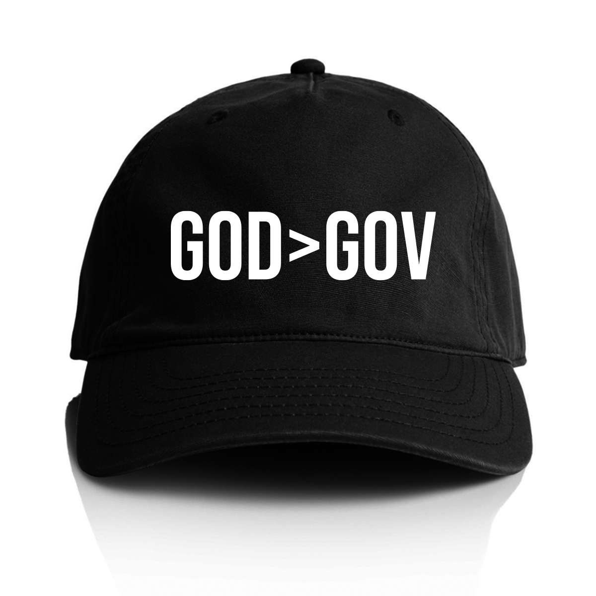 GOD GOV Hat Black Official TPUSA Merch