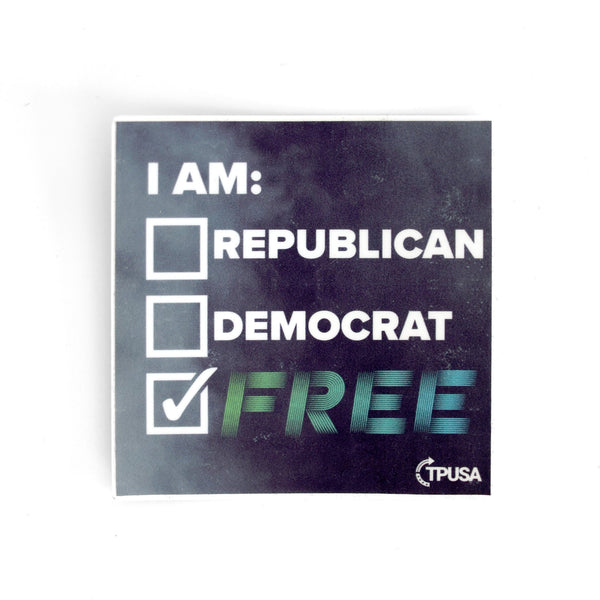 I Am Free Sticker - Official TPUSA Merch