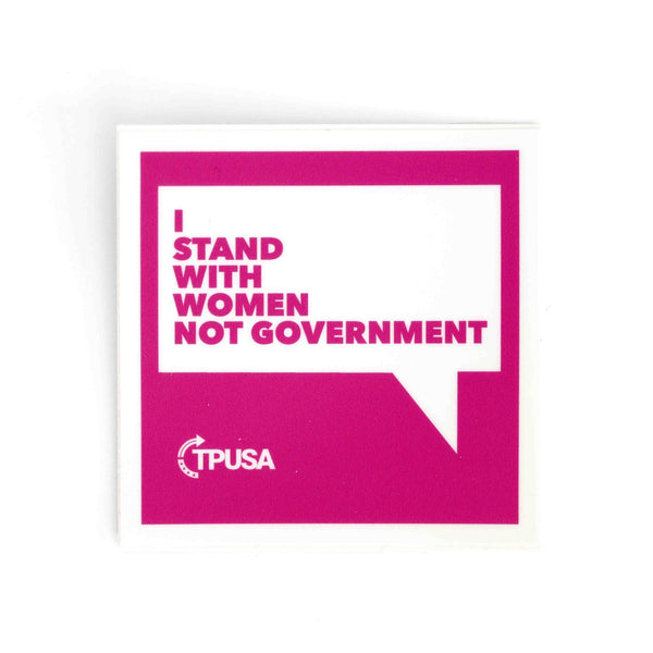 I Stand With Women | Sticker - Official TPUSA Merch