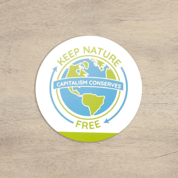 Keep Nature Free Earth Sticker - Official TPUSA Merch