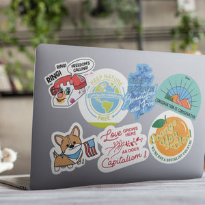 Keep Nature Free Earth Sticker - Official TPUSA Merch