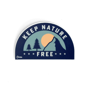 Keep Nature Free Sticker - Official TPUSA Merch