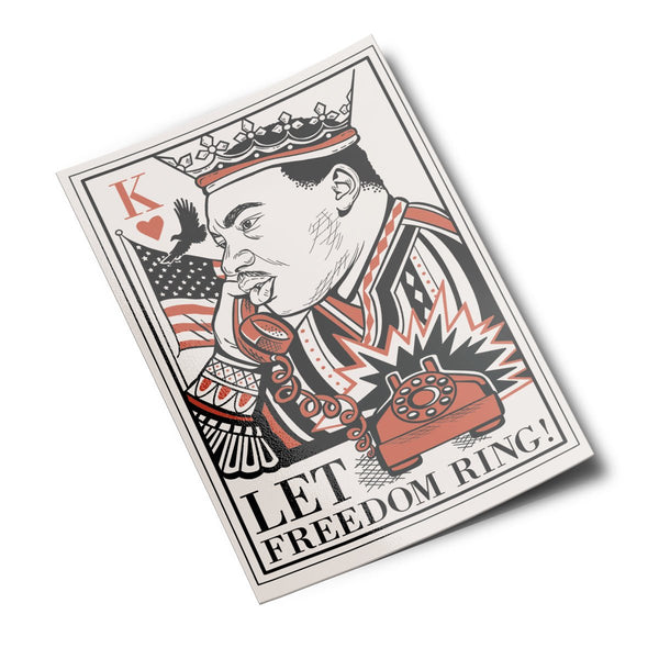 Let Freedom Ring Martin Luther King Jr Sticker - Official TPUSA Merch