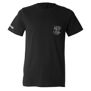 Living Proof of a Loving God Pocket T-Shirt - Official TPUSA Merch