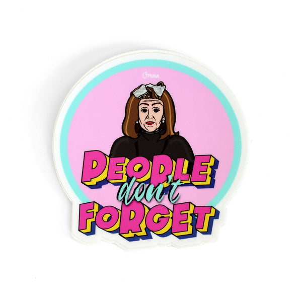 People Don't Forget Sticker - Official TPUSA Merch