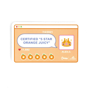 Poplitics Orange Juicy | Sticker - Official TPUSA Merch