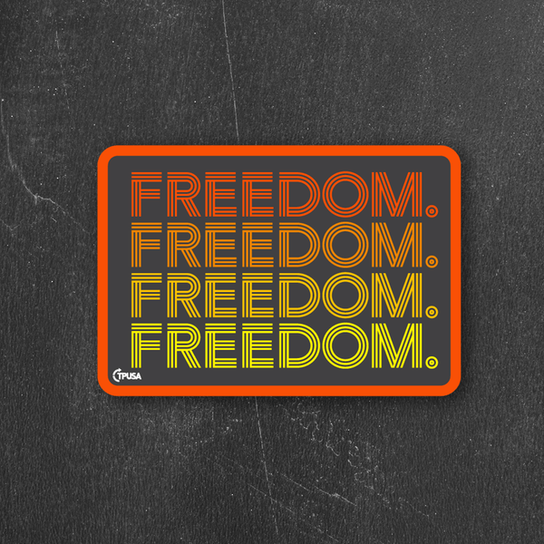 Retro Freedom Sticker