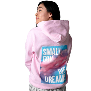 Small Gov, Big Dream Hoodie | Pink - Official TPUSA Merch