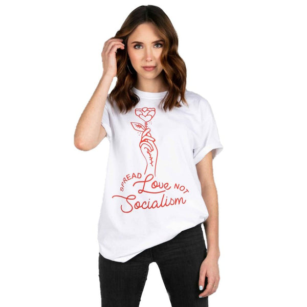Spread Love Not Socialism T-Shirt - Official TPUSA Merch