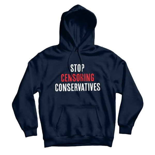 Stop Censoring Conservatives Hoodie - Official TPUSA Merch