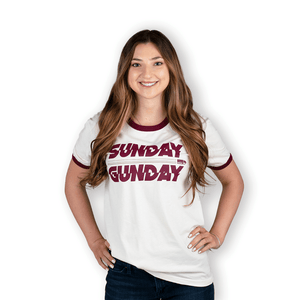 Sunday Gunday Ringer T-Shirt - Official TPUSA Merch