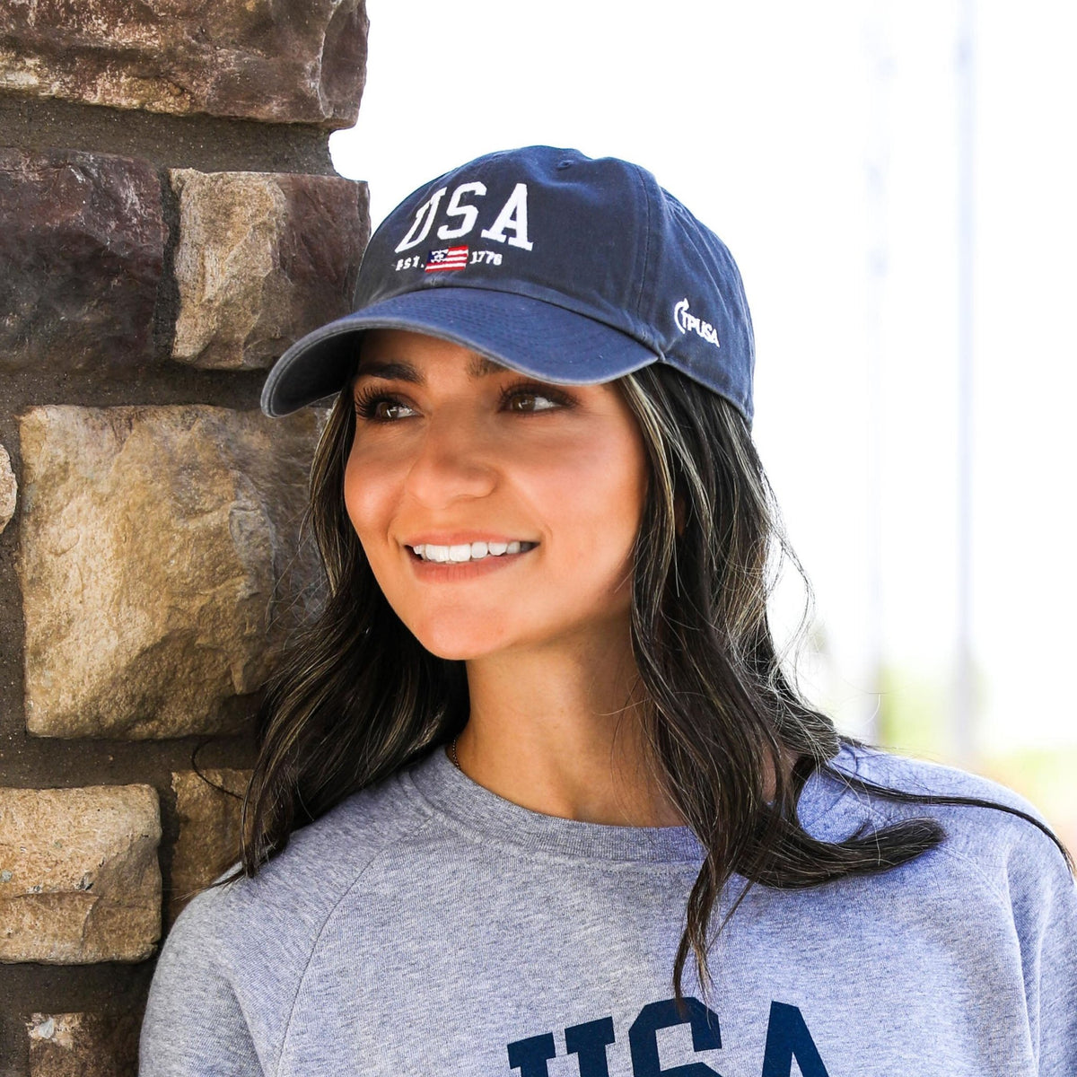 American Flag Hat | Brown – Official TPUSA Merch