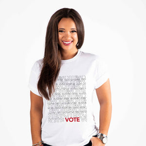 VOTE T-Shirt | White - Official TPUSA Merch