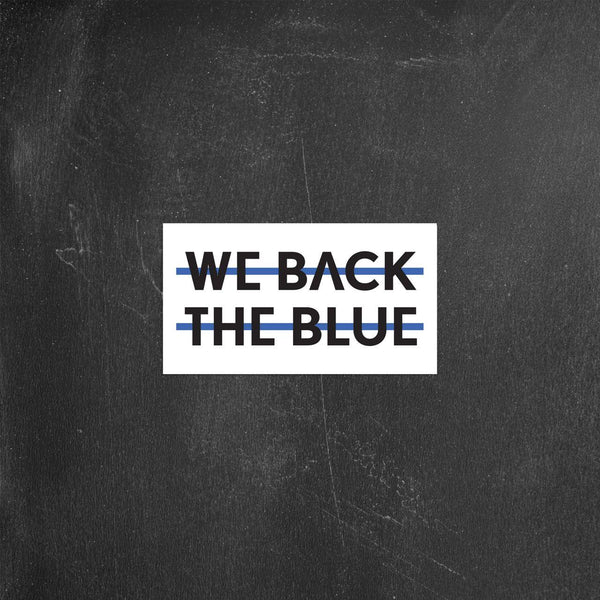 We Back the Blue Sticker